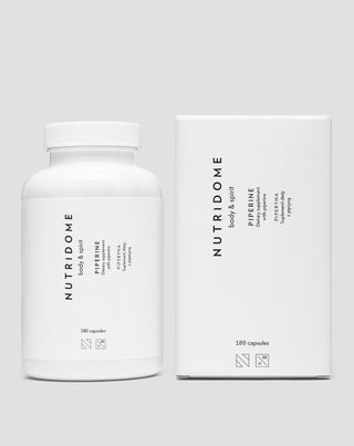 Piperintabletter för bättre matsmältning för att underlätta viktminskning Piperine Nutridome 180 kapslar - 2