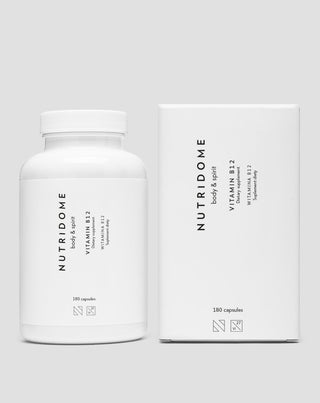 Nutridome vitamin B12 för immunitet, trötthet och nervsystemets funktion 180 kapslar - 3