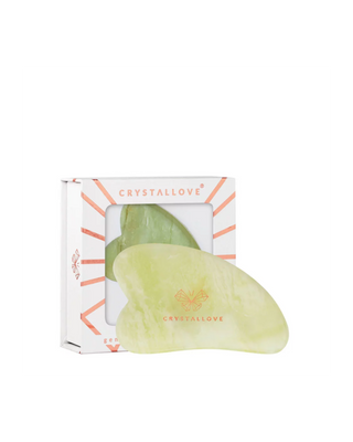 Crystallove ungdomssten jade gua sha ansiktsmassageplatta - 1
