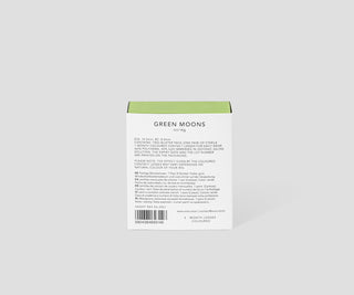 Grönfärgade kontaktlinser med silverränder gröna månar nr. 3 Ovio