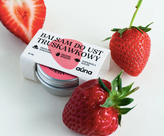 Jordgubbsläppbalsam för att markera läpparnas färg och ge glans till Auna - 3