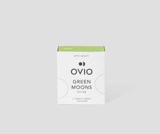 Gröna akvamarin och mintfärgade kontaktlinser green moons nr. 2 Ovio - 1