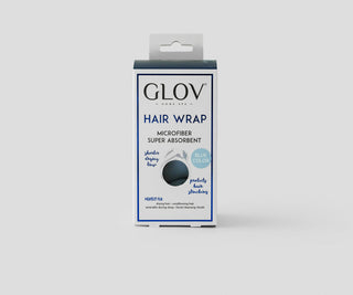 Vit hårturban förkortar torktiden för alla hårtyper Hair Wrap Glov - 2