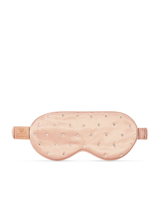 Sömsögonband i silke dekorerat med strass — roséguld Crystallove - 2