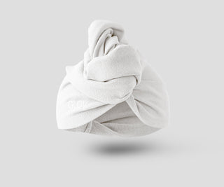Vit hårturban förkortar torktiden för alla hårtyper Hair Wrap Glov - 1