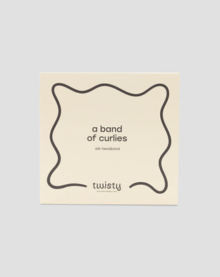 Silkehårband i 100% natursilke röd Twisty - 3