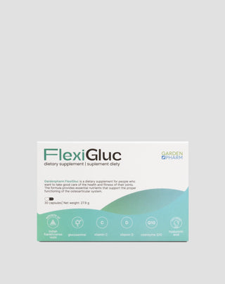 Kosttillskott för leder, brosk och skelett med glukosamin och extrakt från rökelse Gardenpharm FlexiGluc 30 kapslar - 1