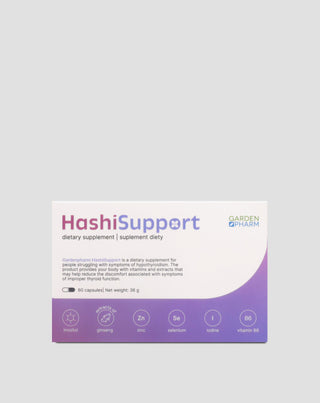 Kosttillskott för hypotyreos och Hashimotos HashiSupport Gardenpharm 60 kapslar - 1