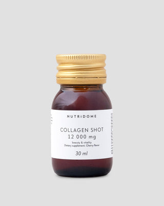 Flytande kollagenshot 12 000 mg med vitaminer, kosttillskott Nutridome 30 ml - 1