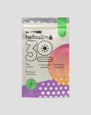 Rengörande te för dagen, kroppsdetox på 30 dagar, frukt och örter Hello Slim Oh!Tomi - 1