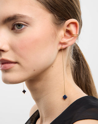 Mys_1 örhängen i rostfritt stål, guldpläterad lapis lazuli - 2