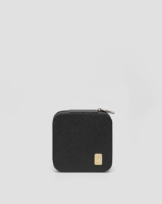 Litet smyckeskrin med fack, rullar och krokar, svart Mys - 1