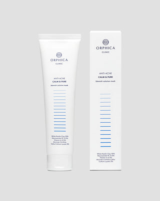 Rengörande och regenererande mask för aknebenägen hud med vit lera Anti-Acne Orphica Clinic 100 ml - 4