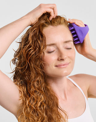 Skalpmassagerare i mjuk silikon med vridbar form som stimulerar mikrocirkulationen - 2