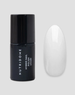 Hybridlack för naglar UV/LED White Classic 001 Nutridome