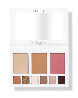 Butterfly Makeup-palett med rouger och bronzers från Affect Professional Cosmetics - 4