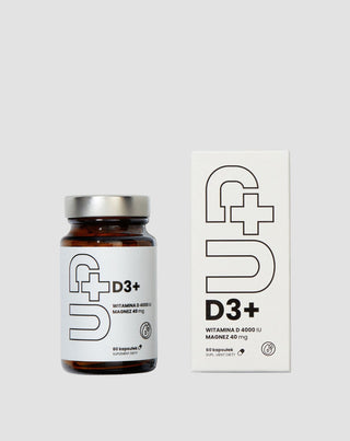Tillägg Up D3+ Vitamin D3 i kombination med magnesium UP Health Pharma 60 kapslar - 3