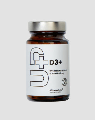 Tillägg Up D3+ Vitamin D3 i kombination med magnesium UP Health Pharma 60 kapslar - 1