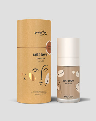 Naturlig och ekologisk BB Self Love ansiktskräm i nyans Sunny Beige 30 ml Resibo - 2