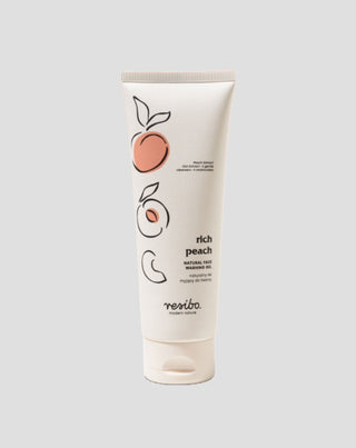 Rich Peach naturlig ansiktstvätt gel med persikoextrakt 125 ml Resibo - 1