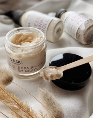 Nattkräm med lipidskydd Second skin Repair by night Veoli Botanica - 2