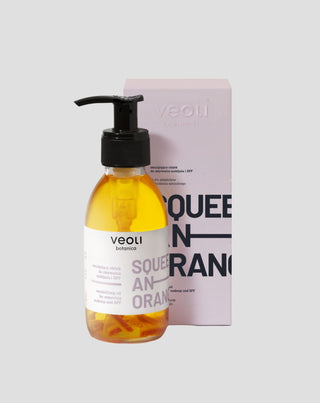 Emulgerande rengöringsolja för smink och SPF squeeze an orange Veoli Botanica - 1