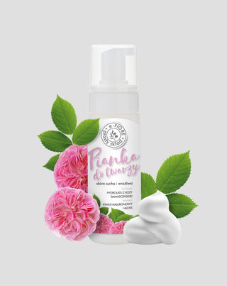 Föryngrande ansiktsrengöringsskum med E-Fiore Damask Rose - 1