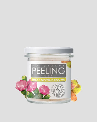 Naturlig saltskrubb med sheasmör från figenkaktus och E-vitamin som ger stark uppstramning E-Fiore - 1