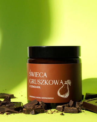 Naturligt rapsvaxljus med doft av päron och choklad Mglife - 3