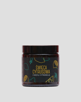 Citron-, mint- och citronelladoftande rapsljus med veke av 100% bomull Mglife - 1