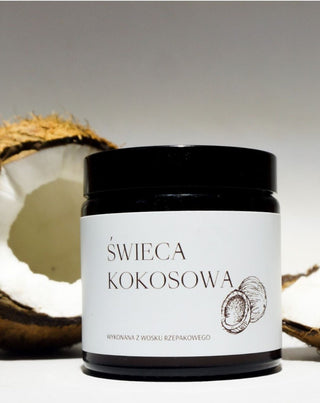 Veganskt rapsljus med bomullsveke kokosdoft 120 ml MgLife - 3