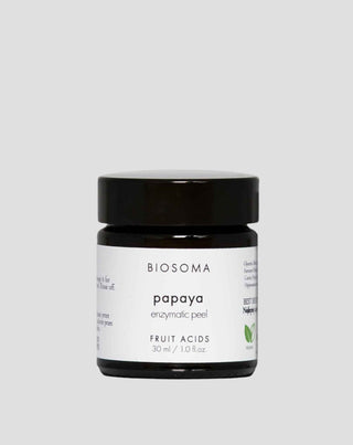 Enzyme peeling - Papaya mask för alla hudtyper RAW Biosoma linje - 1