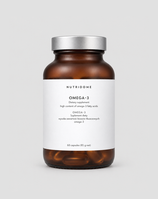 Omega-3 för immunitet och korrekt funktion av hjärna, hjärta och syn 1100 mg/dag Nutridome 60 st. - 1