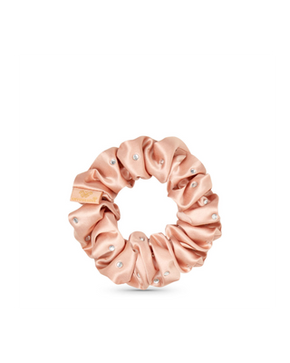 Hårband i silke med strass — roséguld Crystallove - 3