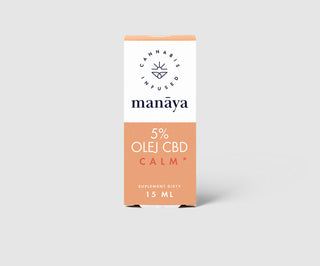 Calm Manaya 5% CBD-olja för stress, lugnande och lindrande spänningar