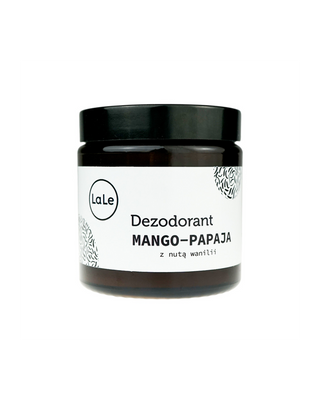 Ekologisk deodorant i kräm - Mango-papaya med en hint av vanilj för en långvarig känsla av friskhet La-Le - 1