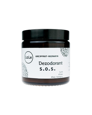 SOS krämdeodorant med aloe vera och zink - Grapefrukt och rosmarin för att reglera talgutsöndringen La-Le - 1