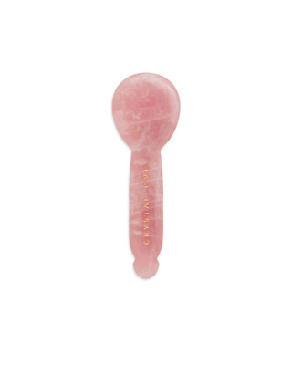 Rosenkvarts gua sha ögonmassager - Crystallove ansiktsreflexologi - 1