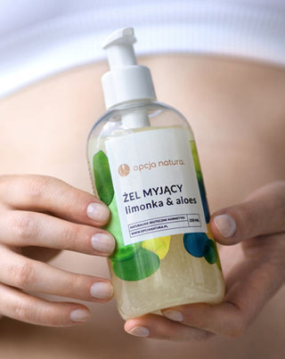 Gel för kropp och ansikte Lime & Aloe 100% naturlig Opcja Natura_2 - 2