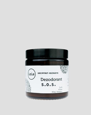 Deodorantkräm SOS med aloe och zink - Grapefrukt och rosmarin som reglerar talgproduktionen La-Le - 1