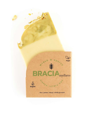 Tvålstång med jasmin och akacia för rynkor och akne Varm sommarnatt Brothers Soapmakers - 1