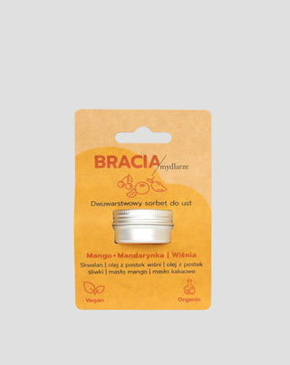 Fruktsorbet för torra och nariga läppar körsbär mango och mandarin Bracia Mydlarze_5 - 5