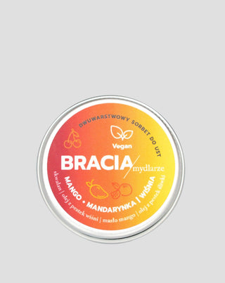 Fruktsorbet för torra och nariga läppar körsbär mango och mandarin Bracia Mydlarze - 1