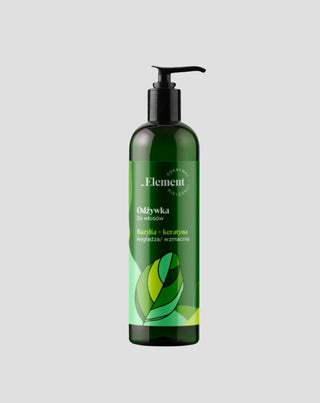 Utrullande och stärkande balsam med keratin och basilikaextrakt Element - 1