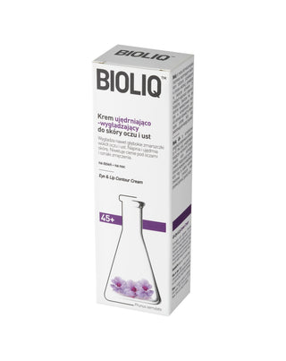 Uppstramande och utjämnande kräm för hud på ögon och läppar 45+ Bioliq - 2