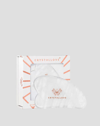 Ansiktsmassageplatta gua sha i bergkristall med rengörande egenskaper Crystallove - 1