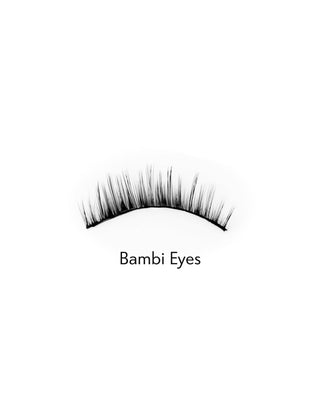 Lösögonfransar på en 2D-remsa för upprepad användning, mjuka och lätta Bambi Eyes Bamm!Lashes