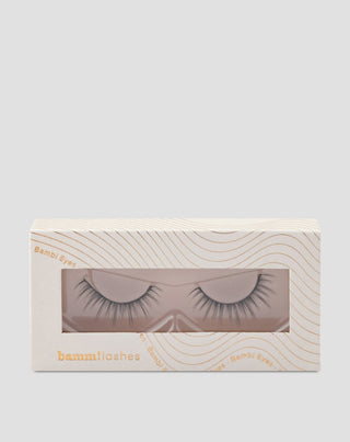 Lösögonfransar på en 2D-remsa för upprepad användning, mjuka och lätta Bambi Eyes Bamm!Lashes