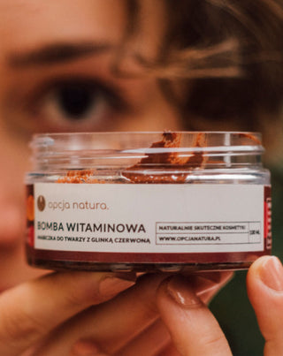 Mask Vitaminbomb för ansikte och kropp med röd lera 100% naturlig Alternativ Natur - 2
