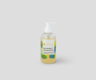 Gel för kropps- och ansiktstvätt Lime & Aloe 100% naturlig Option Nature - 1